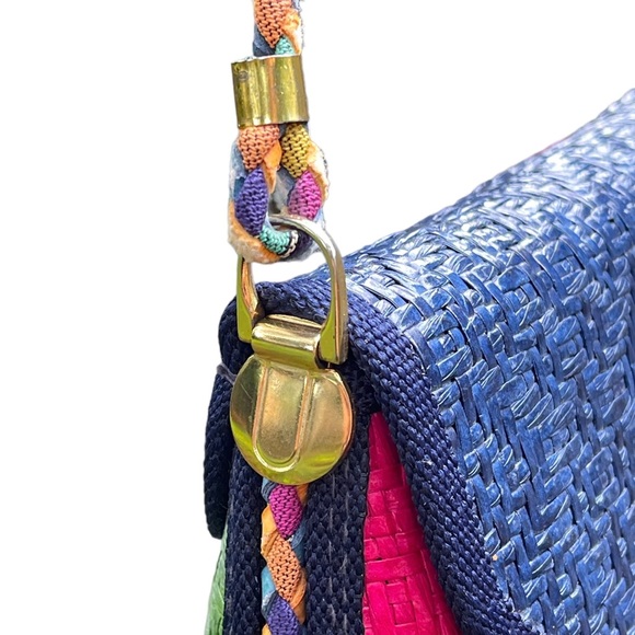 VINTAGE Novelli of florence ennelinea straw purse/bag - Picture 8 of 10